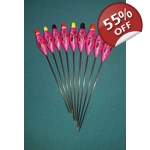 High Quality Individual Pole Floats SRG025 In-line Shallow Dibber Various Size..