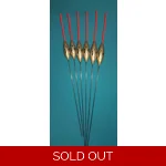 SRG026 Pack of 6 High Quality Pole Floats Stable Carbon Stem Red Tip