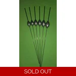 SRG029 Pack of 6 High Quality Pole Floats Deep Water Carbon Stem Black Tip