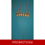 SRG031 Pack of 6 High Quality Pole Floats Long Metal Stem Red Tip