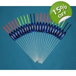 SRG100 Pack of 22 High Quality Pole Floats Power Pencil Fiberglass Stem