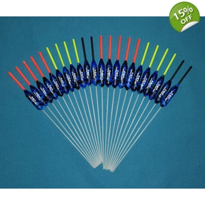 SRG100 Pack of 22 High Quality Pole Floats Power Pencil Fiberglass Stem