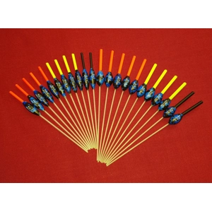 SRG102 + SRG104 Pack of 22 High Quality Pole Floats Margin Chianti and All Round Fiberglass Stem