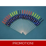 SRG102 Pack of 22 High Quality Pole Floats Power Margin Chianti Fiberglass Stem