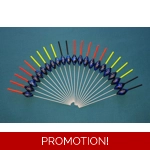 SRG103 Pack of 22 High Quality Pole Floats Power Margin Diamond Fiberglass Stem