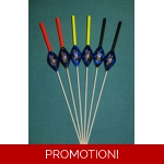 SRG103 Pack of 6 High Quality Pole Floats Power Margin Diamond Fiberglass Vari..