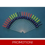 SRG104 Pack of 22 High Quality Pole Floats Power Margin All Round Fiberglass S..