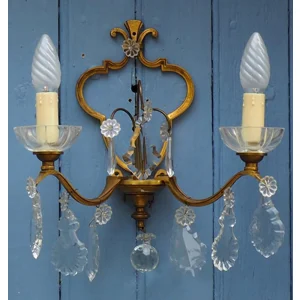 Large pair of Gilt bronze Fr..
