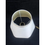 French vintage louis xv style table lamp with hexagon bottom cream lamp shade bedside lamp office la