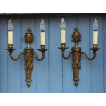 Empire napoleon style French extra large twin arm wall lights sconces excellent quality castings fro