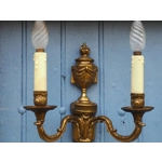 Empire napoleon style French extra large twin arm wall lights sconces excellent quality castings fro