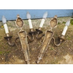 Empire napoleon style French extra large twin arm wall lights sconces excellent quality castings fro