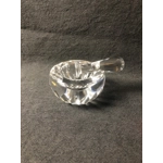 Rare Find: Baccarat Crystal Ashtray, design Mortar and Pestle, Stamped, France