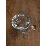 Rare Find: Baccarat Crystal Ashtray, design Mortar and Pestle, Stamped, France