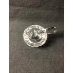 Rare Find: Baccarat Crystal Ashtray, design Mortar and Pestle, Stamped, France