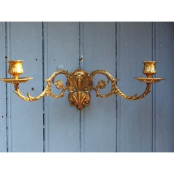 French Antique bronze piano wall candle sconce Art Nouveau..