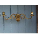 French Antique bronze piano wall candle sconce Art Nouveau stamped E MULLER Paris C1900