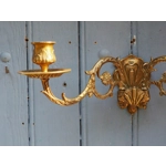 French Antique bronze piano wall candle sconce Art Nouveau stamped E MULLER Paris C1900