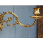 French Antique bronze piano wall candle sconce Art Nouveau stamped E MULLER Paris C1900