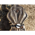 French Antique bronze piano wall candle sconce Art Nouveau stamped E MULLER Paris C1900