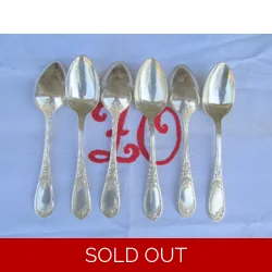 Excellent set of 6 silver pl..