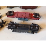 French Selection of mismatch carriages and locomotive Jouef Jep GE GE HO train set clockwork retro v