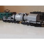 French Selection of mismatch carriages and locomotive Jouef Jep GE GE HO train set clockwork retro v