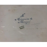 A wonderful porcelain tête-à-tête "Marquise de Sevigne", entirely hand-painted, produced by the Goum