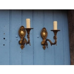 Vintage rams head French Bronze Wall Sconces wall lights C1930s Pair (For Refurbishment)