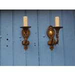 Vintage rams head French Bronze Wall Sconces wall lights C1930s Pair (For Refurbishment)