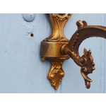 Vintage rams head French Bronze Wall Sconces wall lights C1930s Pair (For Refurbishment)