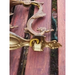 Vintage rams head French Bronze Wall Sconces wall lights C1930s Pair (For Refurbishment)