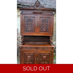 French Antique solid oak buf..