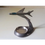 Soviet ussr Vintage souvenir in the shape of a MIG-17 iconic statue desk office space memorabilia