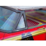 Vintage japanese tinplate fire department chief car with remote control C1970s retro toys