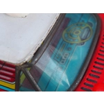 Vintage japanese tinplate fire department chief car with remote control C1970s retro toys