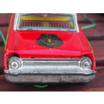 Vintage japanese tinplate fire department chief car with remote control C1970s retro toys
