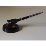 Soviet ussr Vintage  souvenir Lunik 2 Luna 2 rocket 1959 ink pen on a stand iconic statue desk