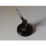Soviet ussr Vintage  souvenir Lunik 2 Luna 2 rocket 1959 ink pen on a stand iconic statue desk