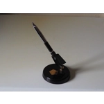 Soviet ussr Vintage  souvenir Lunik 2 Luna 2 rocket 1959 ink pen on a stand iconic statue desk