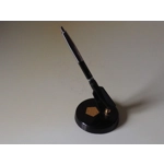 Soviet ussr Vintage  souvenir Lunik 2 Luna 2 rocket 1959 ink pen on a stand iconic statue desk