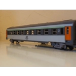 Jouef French Ho gauge 12v electric diesel locomotive and 2 passenger Coaches vintage