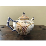 Antique Henriot Quimper Faience Coffee Set, Breton Folk Art, 1893-1904