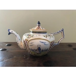 Antique Henriot Quimper Faience Coffee Set, Breton Folk Art, 1893-1904