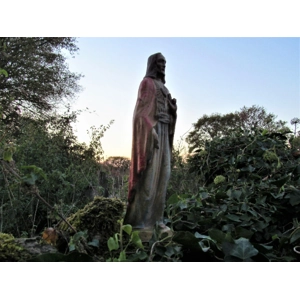 French Vintage Painted statu..