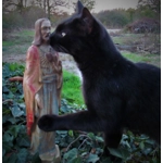 French Vintage Painted statuette of Jesus Religious statue