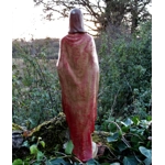 French Vintage Painted statuette of Jesus Religious statue