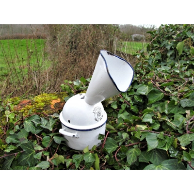 French Antique enamel-ware inhaler