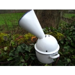 French Antique enamel-ware inhaler