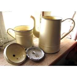 French Antique enamelware Bi..
